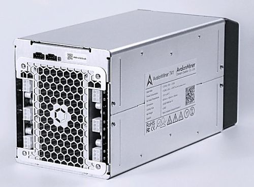 Avalon 741 7.3TH ASIC Miner 7300GH, SHA-256.