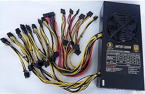 ANTIBT-2800W 90+ Gold мультипортовый блок питания для ASIC майнеров (PSU), 2800W.