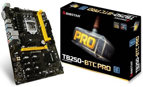 Biostar TB250-BTC-PRO placa base de minería - 12 ranuras.