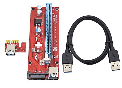 Райзер PCI-E 007S, 6 pin. Райзер PCI-E 007S, 6 pin.