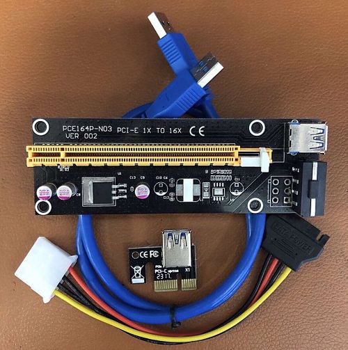 Riser PCI-E 002, 4 pin. Riser PCI-E 002, 4 pin.