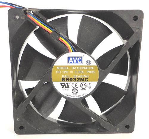 Кулер для майнера AVC DA12025B12L, 120 мм, 0.30A. Кулер для майнера AVC DA12025B12L, 120 мм, 0.30A.