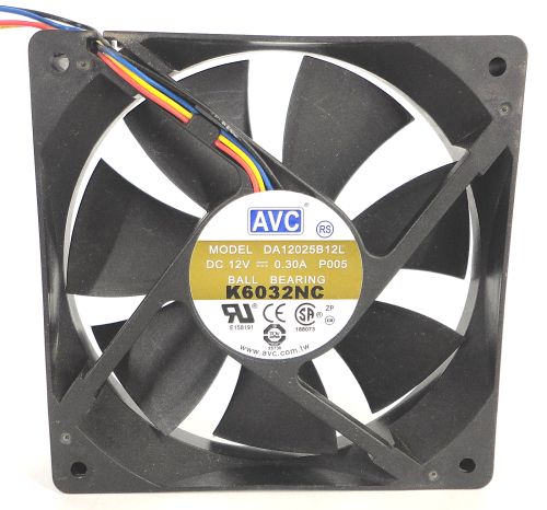 Ventilador para miner AVC DA12025B12L, 120 мм, 0.30A.