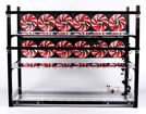 Aluminio 14 GPU minería plataforma caja abierta fram aire (con 12 ventiladores).