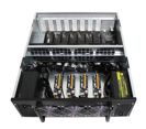 4W7 closed case for 12 GPU cart with 7 fan.