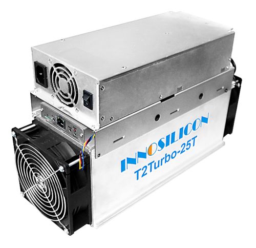 Innosilicon T2Turbo, 25Th/s, 2050W, (BTC minero). Innosilicon T2Turbo, 25Th/s, 2050W, (BTC minero).