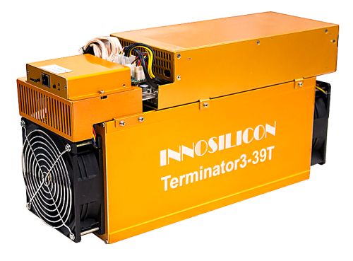 Innosilicon Terminator 3-39T Miner, 39Th/s, SHA-256, 2150W (minero BTC).