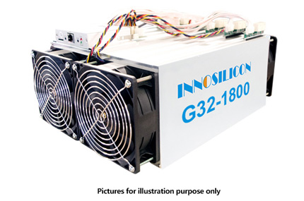 Innosilicon G32-1800, 328GPS/ 65,6GPS, 1800W.