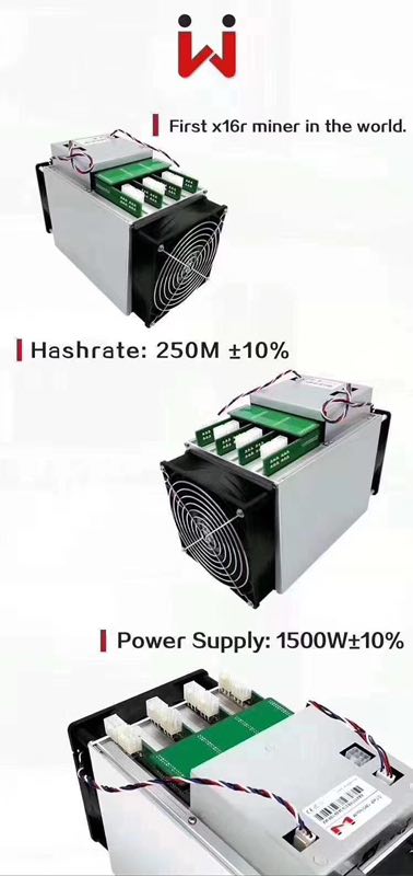 OW Miner OW1, 280Mh/s, 1500W (X16R). OW Miner OW1, 280Mh/s, 1500W (X16R).
