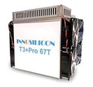 Innosilicon T3+67T, 67Th/s, 3300W (SHA-256, BTC).