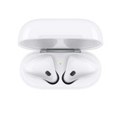 AirPods headphones with charging case.