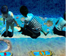 AR parque infantil cubierto interactivo playa.