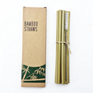 Bambú natural pajita.