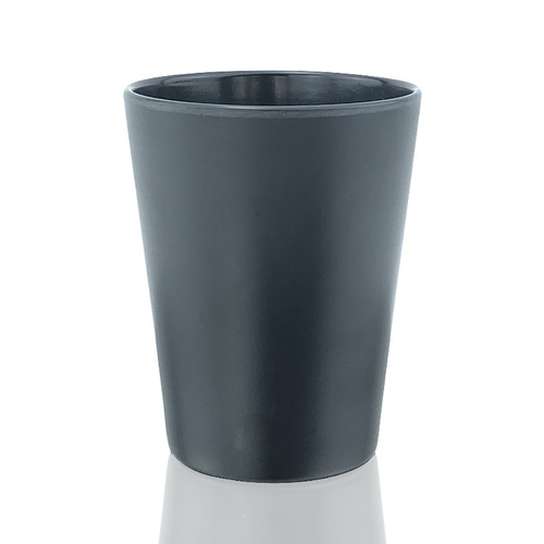 Reusable bamboo fiber cup, 450ml, black.
