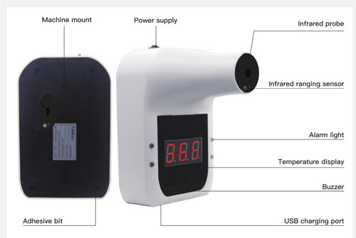 Wall-mounted non-contact infrared thermometer GP-100.