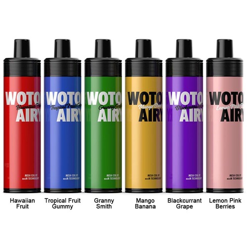 Wotofo Airy DTL, 1000 Puff, 850 mAh, 12ml, 3% nic-salt (rechargeable)