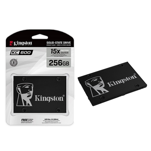 Unidad de estado sólido Kingston SSD KC600, formato 2.5'', SATA 3.0, 256Gb.