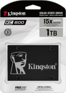 Solid state drive Kingston SSD KC600, 2.5'' format, SATA 3.0, 1Tb.