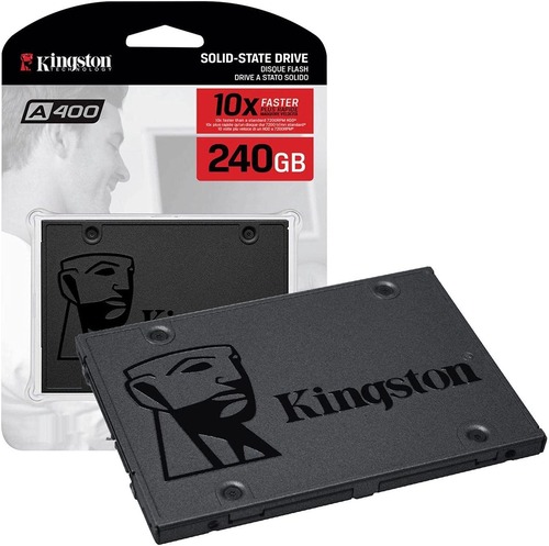 Unidad de estado sólido Kingston SSD A400, formato 2.5'', SATA 3.0, 240Gb.